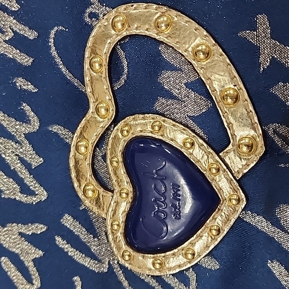 Coach Womens Poppy Ltd Edition New York Shoulder Bag Preowned - Picture 2 of 11